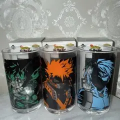 【未使用】僕のヒーローアカデミアGoAndGo!F賞グラス緑谷出久爆豪勝己轟焦凍