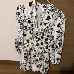 ブラウス 長袖 花柄