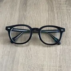 【メガネ/サングラス 数回使用】Zoff ブラックフレーム　　ケース付き