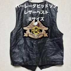 【90s】Harley-Davidson レザーベスト LLサイズ ハーレー古着