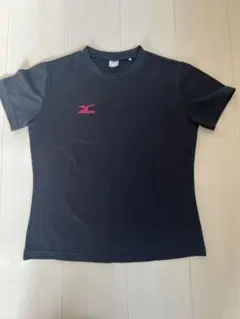 Mizuno 黒 Tシャツ ピンクロゴ Sサイズ(140cm)