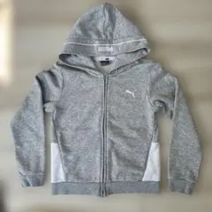 ☺︎PUMA グレー フルジップパーカー 140