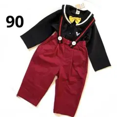 リトシー ディズニー　ミッキー　なりきりセットアップ　サロペット　長袖　2枚