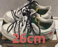 Off-White × Nike Dunk Low lot 20 26㎝
