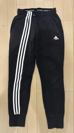 adidas アディダス フリース ジョガーパンツ レディース M 黒