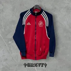 90s adidasトラックジャケット 刺繍ロゴ 万国旗タグ クライマライト