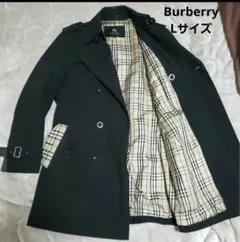 Burberry バーバリーブラックレーベル トレンチコート ノバチェックL 黒