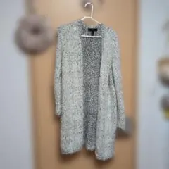 FOREVER 21 ロングカーディガン モノトーン Lのサムネイル