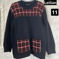 美品　大きいサイズ　レリアン　ニットプルオーバー　日本製