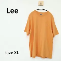 Lee　バックプリントTシャツ　オレンジ　XLサイズ　S-247