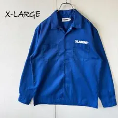 X-LARGE エクストララージ ワークシャツ ブルー