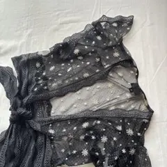 ANNA SUI ウエストリボン刺繍ボレロのサムネイル