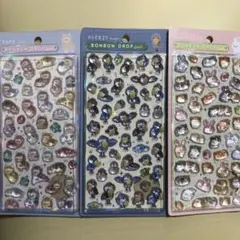 ボンボンドロップシール　ハシビロコウ　　　アルパカ　モルモット＆ウサギ