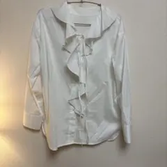 ロペピクニック　フロントフリルリボンタイブラウス　38サイズ