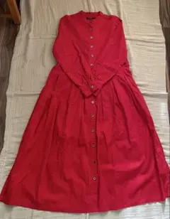 sunny clouds ロング ワンピース 綿78% 麻22%