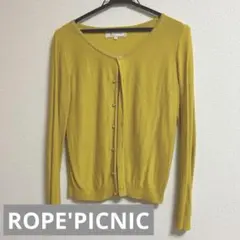 ROPE PICNIC 長袖 カーディガン 38 マスタード トップス ボレロ