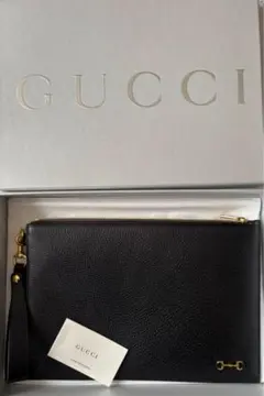 GUCCI ブラック クラッチバッグ