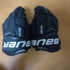 本日限り BAUER MACH 14 グローブ 黒/オレンジ - メルカリ