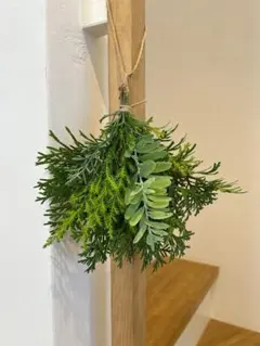 【数量限定】クリスマス　スワッグ　リース　ドライフラワー　ナチュラル　コニファー