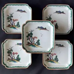 九谷焼　古九谷　寿楽　皿　角皿　5枚　アンティーク　ビンテージ　骨董品 2025年最新】九谷 寿楽の人気アイテム - メルカリ