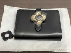 HASHIBAMI 二つ折り財布 ブラック フラワーモチーフ - メルカリ