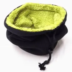 バイカラー　フリース　ネックウォーマー　肉厚モコモコ裏ボア　F-405　イエロー