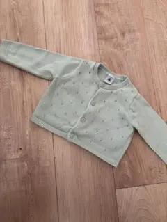 ライトグリーン カーディガン 12m