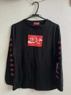 Coca-Cola ブラック 長袖Tシャツ Mサイズ