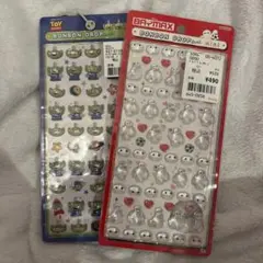 【正規品/匿名配送】ディズニー　ボンボンドロップシール mini 2種セット