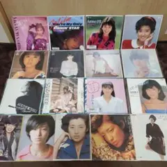 邦楽女性アイドルEP17枚セット【中山美穂、松田聖子、中森明菜、山口百恵他】