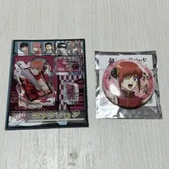 銀魂 神楽 アクリルフィギュア・缶バッジ 2点セット