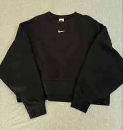 Nike ブラック クロップドスウェット Lサイズ