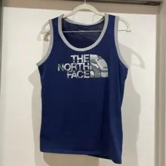 希少 ノースフェイス タンクトップ Tシャツ ネイビー リンガーネック廃盤