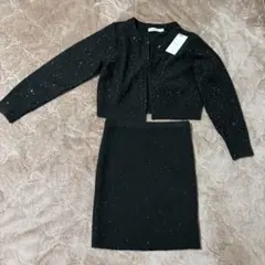 【新品未使用品】MOUSSY SPANGLE KNIT COMBI ワンピース