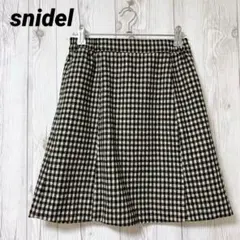 【スナイデル】ミニスカート　台形スカート　チェック　F　大人　デート