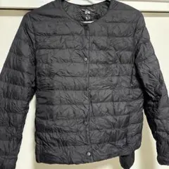 ユニクロ　ウルトラライトダウン　ノーカラー　ダウンジャケット　L 黒　ブラック