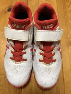 asics 野球用スパイクシューズ 24cm ホワイト/レッド 赤