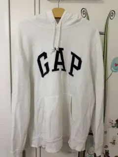 GAP パーカー ホワイト XLサイズ　11日限定値下済