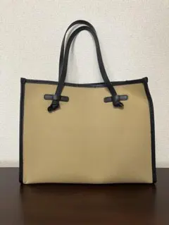 GIANNI CHIARINI トートバッグ ベージュ/ブラック