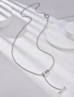 ネックレス 日型 3WAY仕様 マンテルネックレス ロングネックレス チェーン