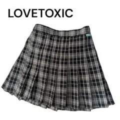 美品　LOVETOXIC プリーツチェックスカート　L