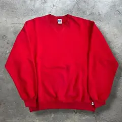 90s USA製 ラッセルアスレチック スウェット L 無地 前V