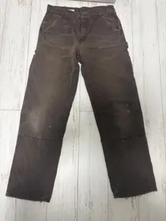 カーハート ダブルニーペインターパンツ 30×32 B136 DKB 雰囲気