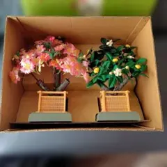 雛人形 桜橘 飾り 左右一対 雛道具のサムネイル