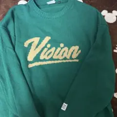 VISION STREET WEAR 緑色ニットセーター M