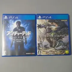 PS4 アンチャーテッド 海賊王と最後の秘宝 & モンスターハンターワールド