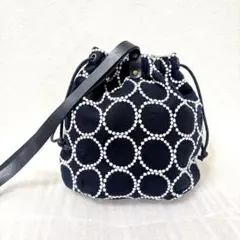ミナペルホネン♡R2 ショルダーバッグ ハンドメイド 作家 タンバリン レザー
