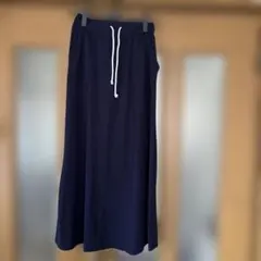 コムサイズム　紺色ロングスカート【美品】