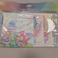 東京ディズニーシー ダッフィー＆フレンズ きんちゃく3枚