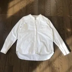 無印良品 洗いざらしオックス スタンドカラーシャツ　Mサイズ　綿100%